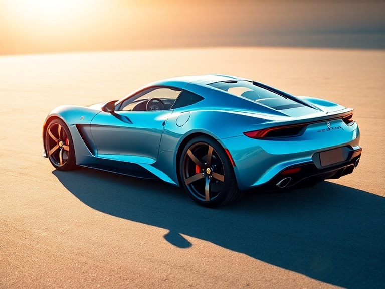 pearl blue car paint