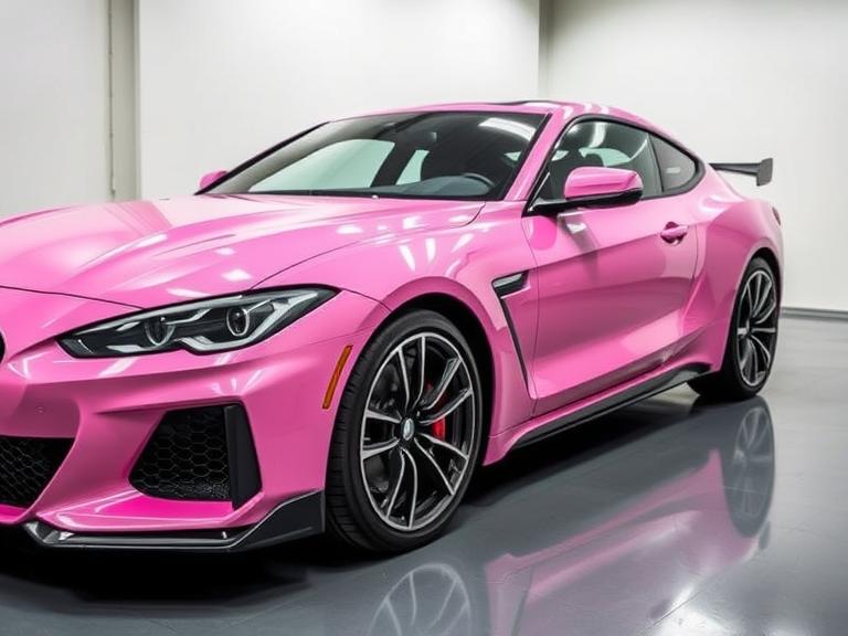 pink car paint colours